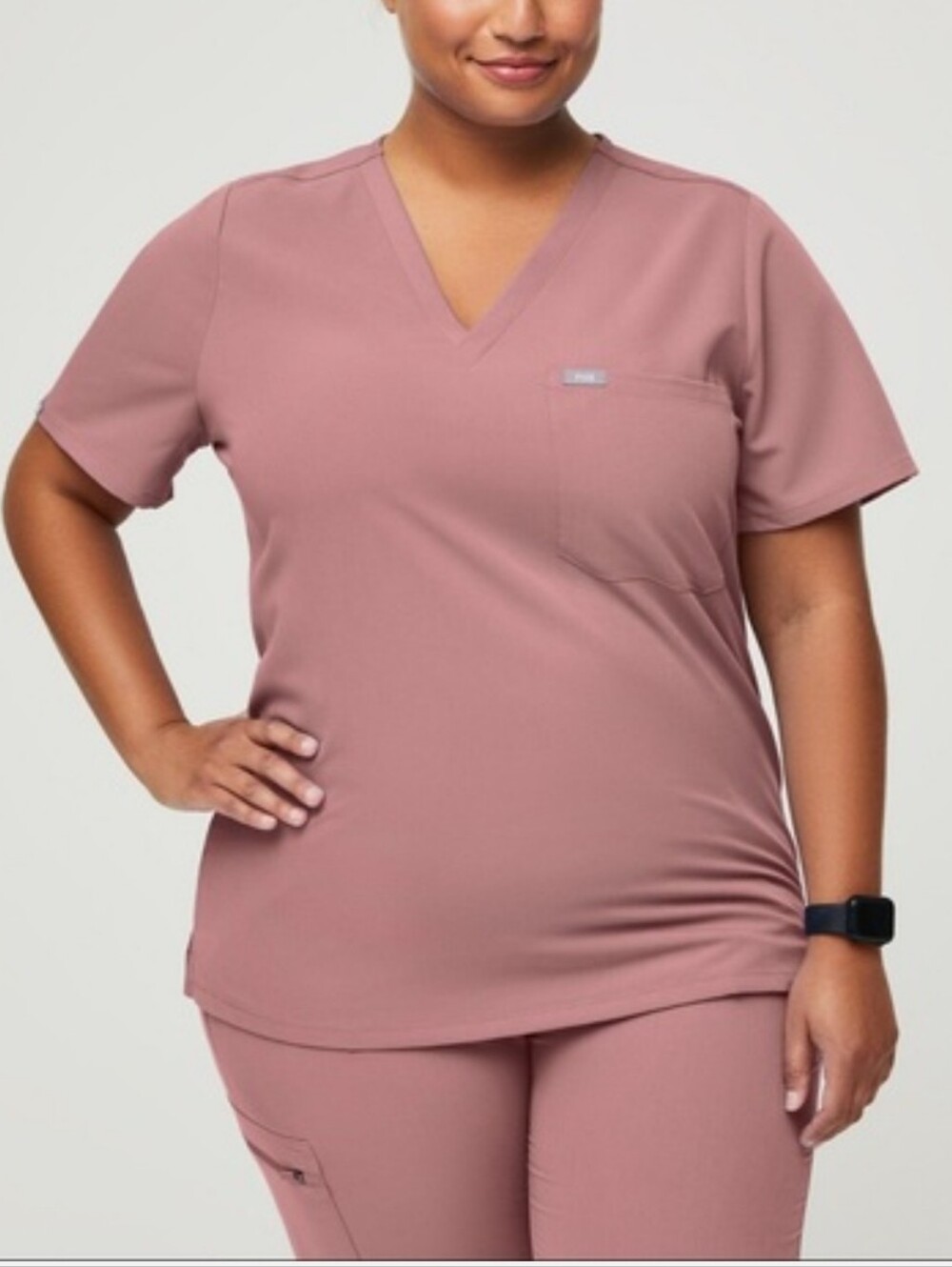 Figs Mineral Mauve Catarina Scrub Top Limited